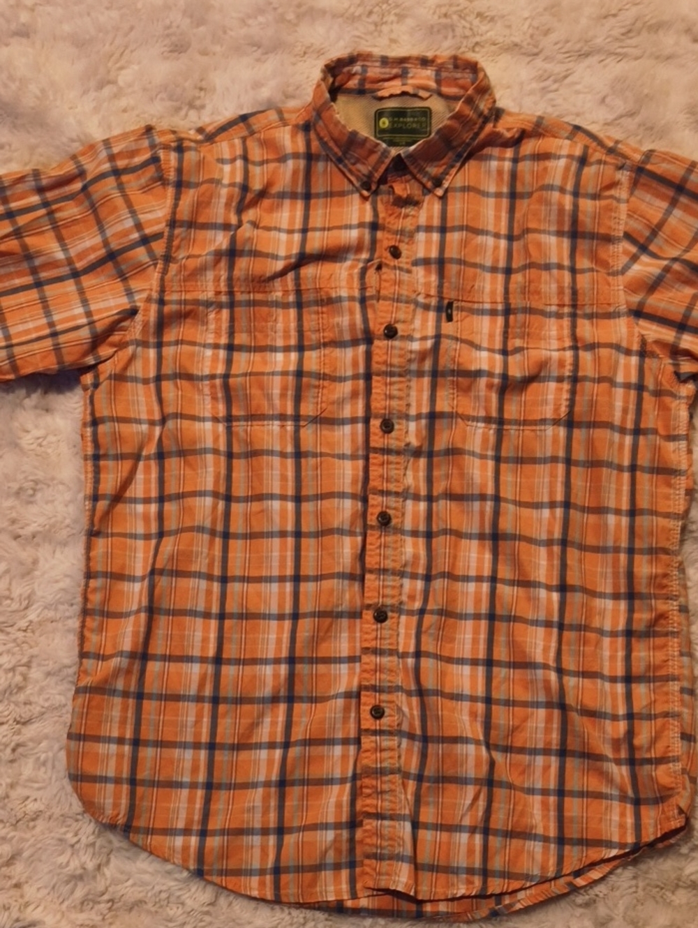 Unbranded Men's Fishing 🎣 Short-Sleeve Button-Up Shirt